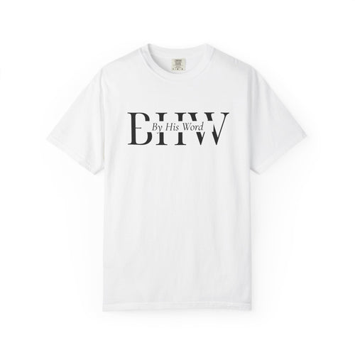 Bible Verse T-Shirt — "By His Word" Isaiah 55:11 Christian Tee