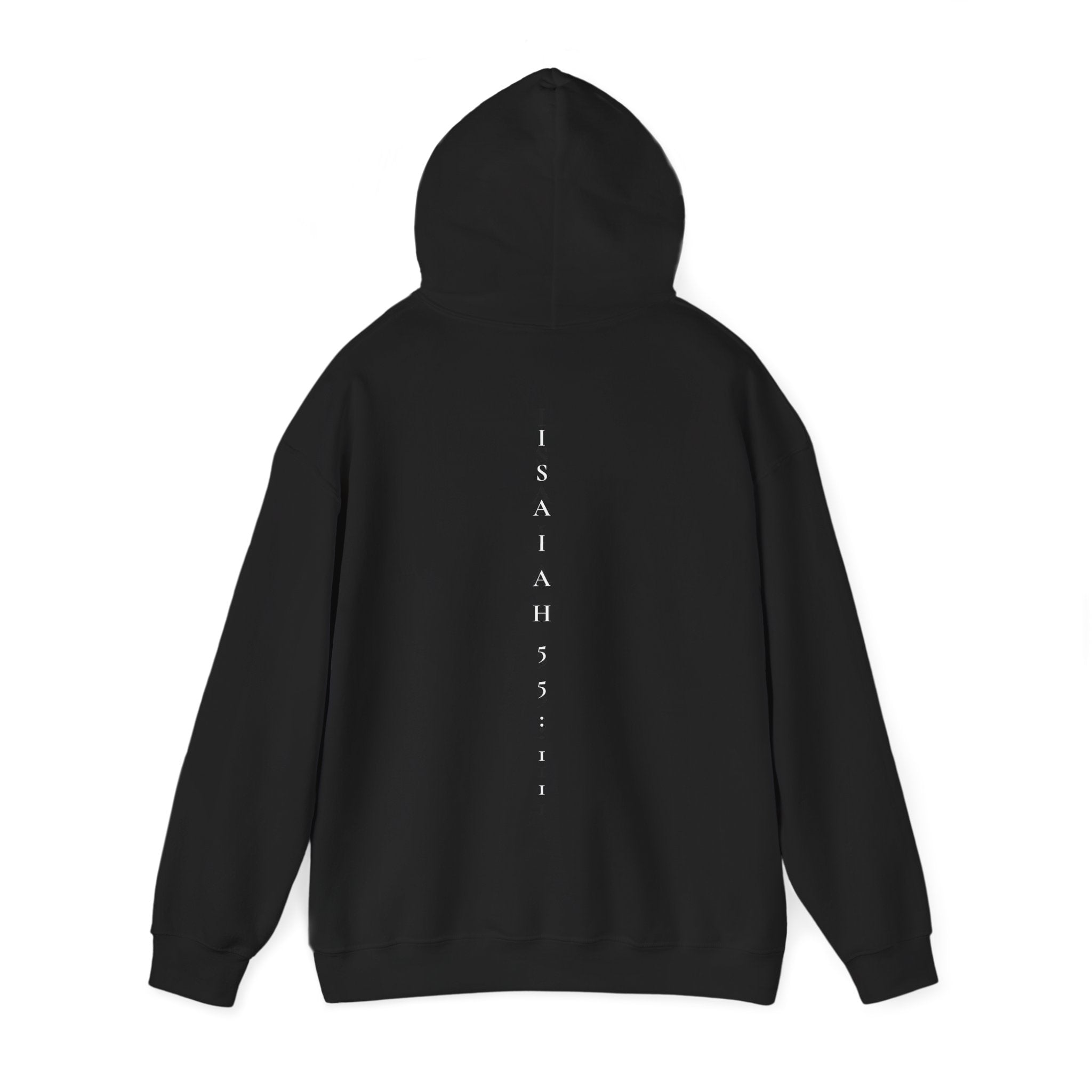 Hoodie — BIHW "By His Word" Christian Hoodie with Isaiah 55:11 Back Script