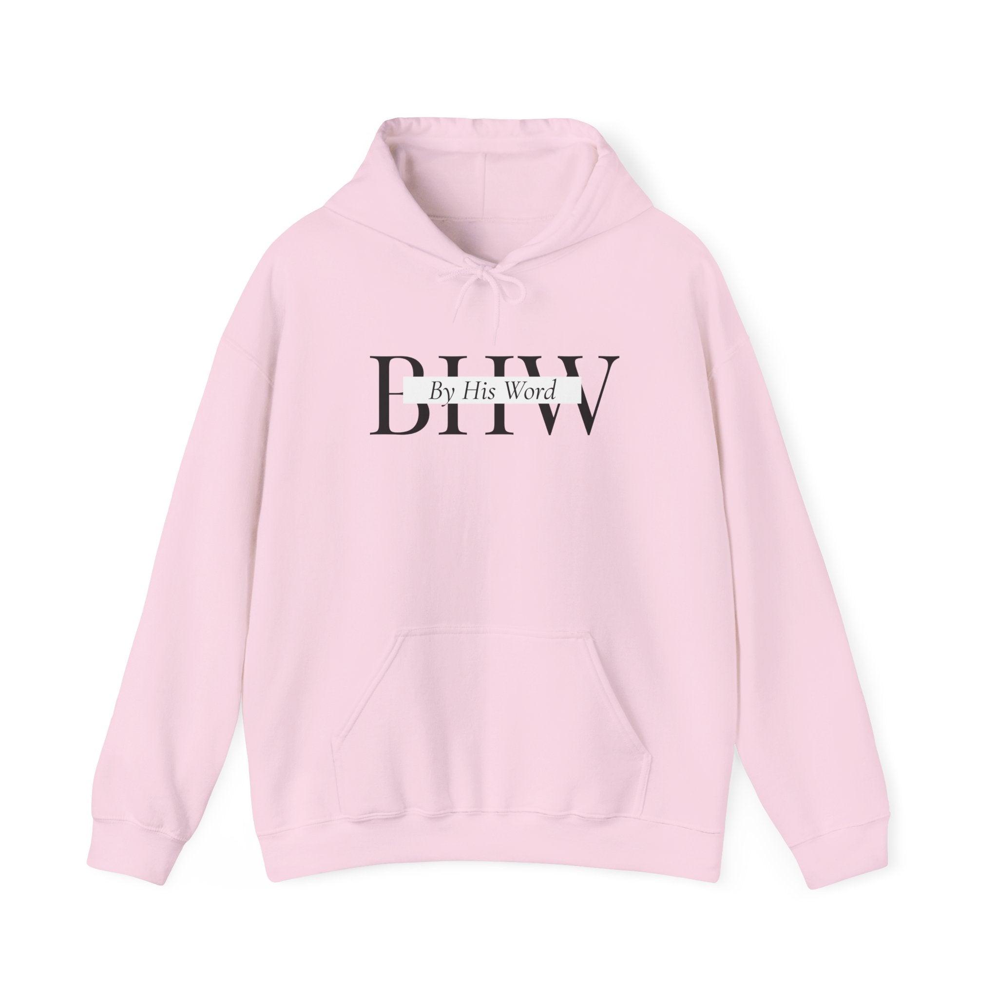 Hoodie — BIHW "By His Word" Christian Hoodie with Isaiah 55:11 Back Script